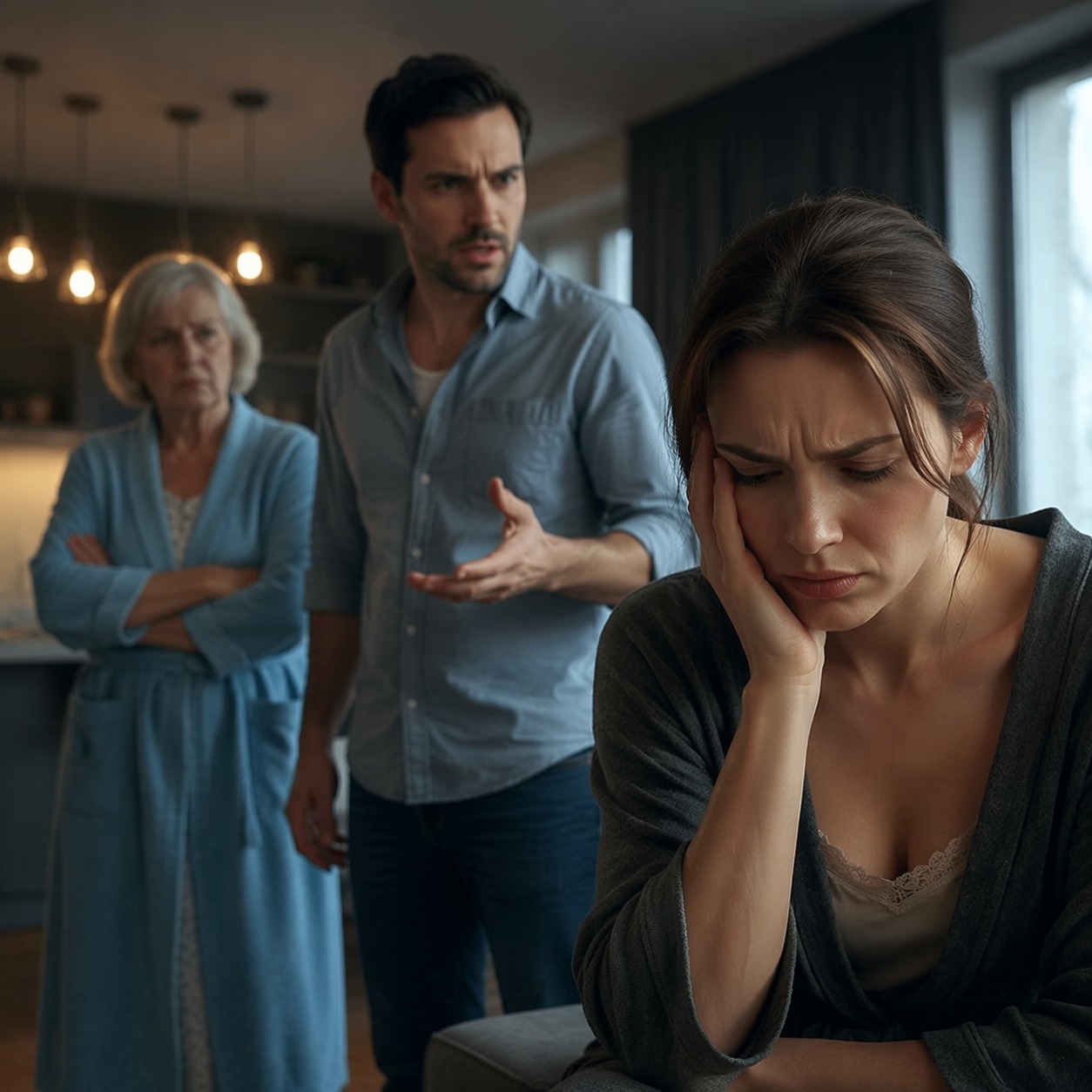 Мама у нас поживёт, будет учить тебя вести дом и готовить, а то ты совсем неумёха! – заявил муж