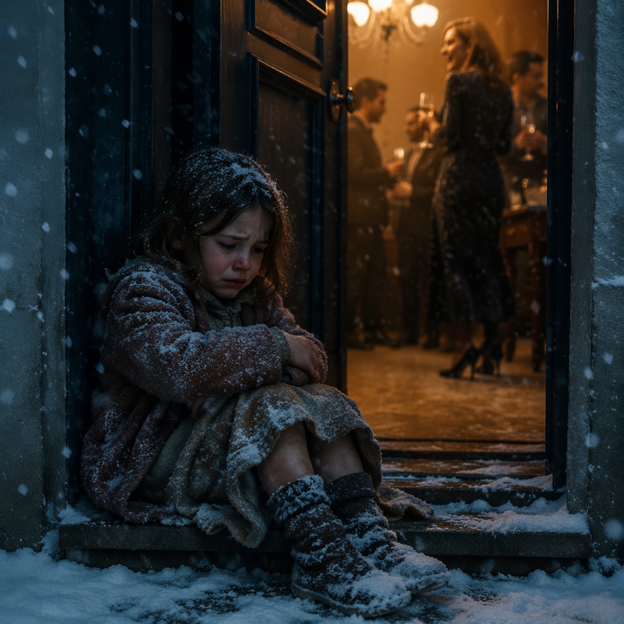 Выставила на мороз дочь мужа, чтобы отдохнуть, а когда бросилась искать, было поздно